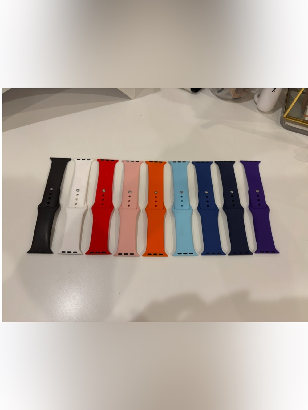 Colorful Silicone Watch Bands - Assorted Colors set of 9